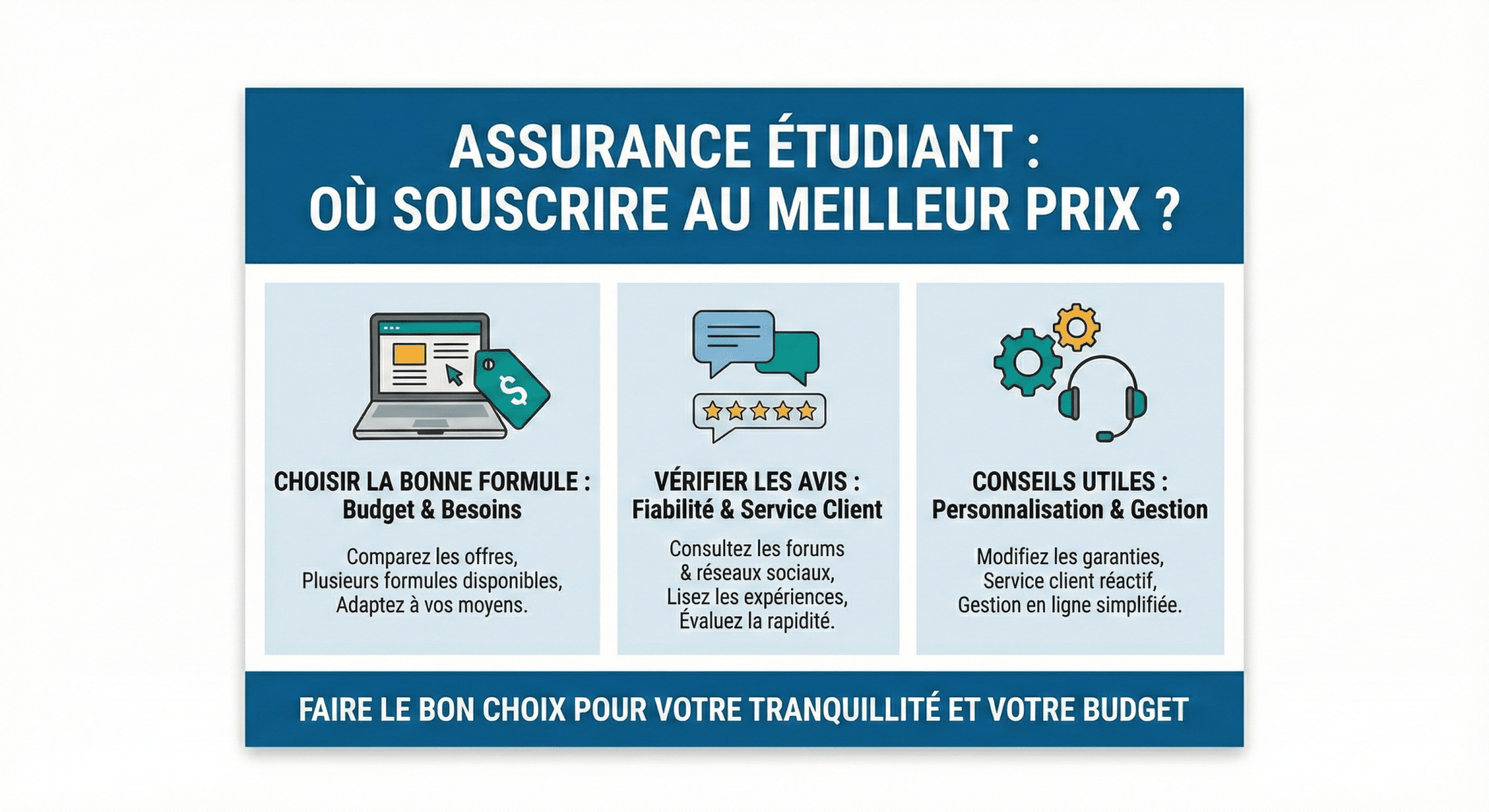 Où pouvez-vous souscrire une assurance étudiant au meilleur prix