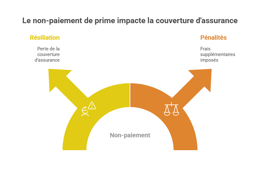 Non-payment of premium impacts insurance coverage