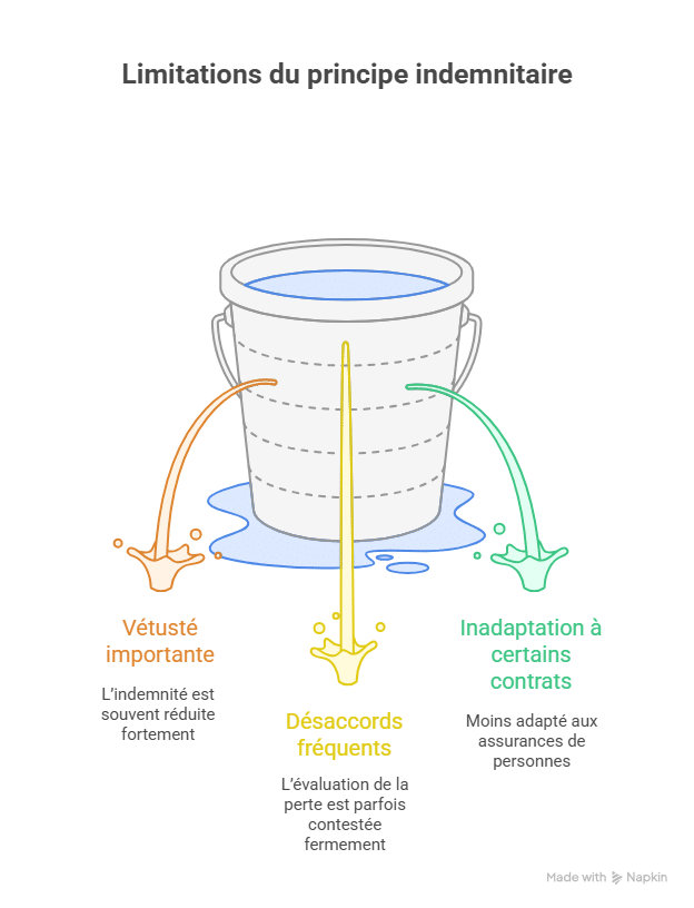 Límites del principio indemnizatorio
