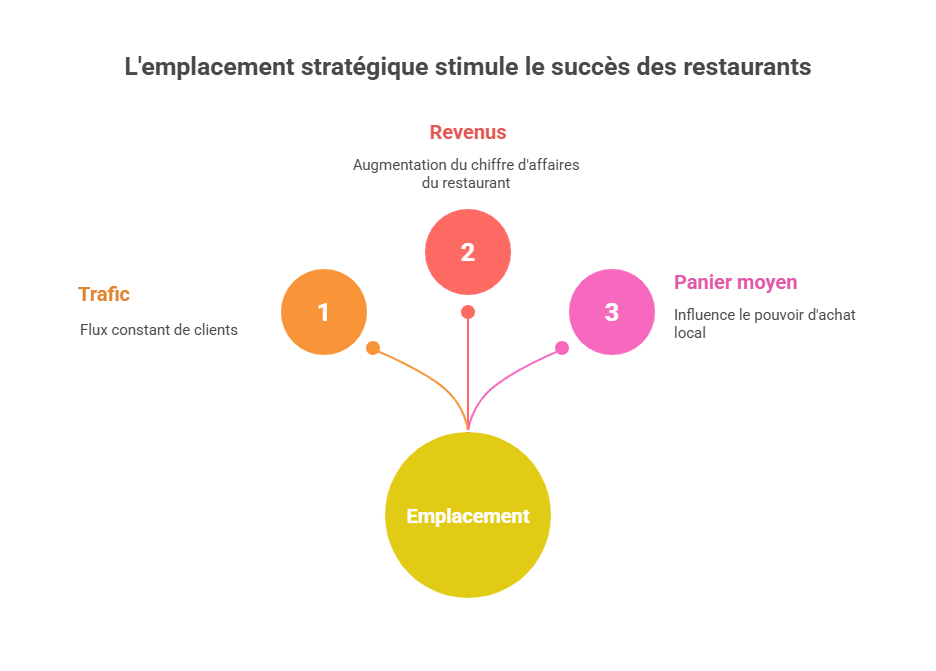 L'emplacement stratégique stimule le succès des restaurants