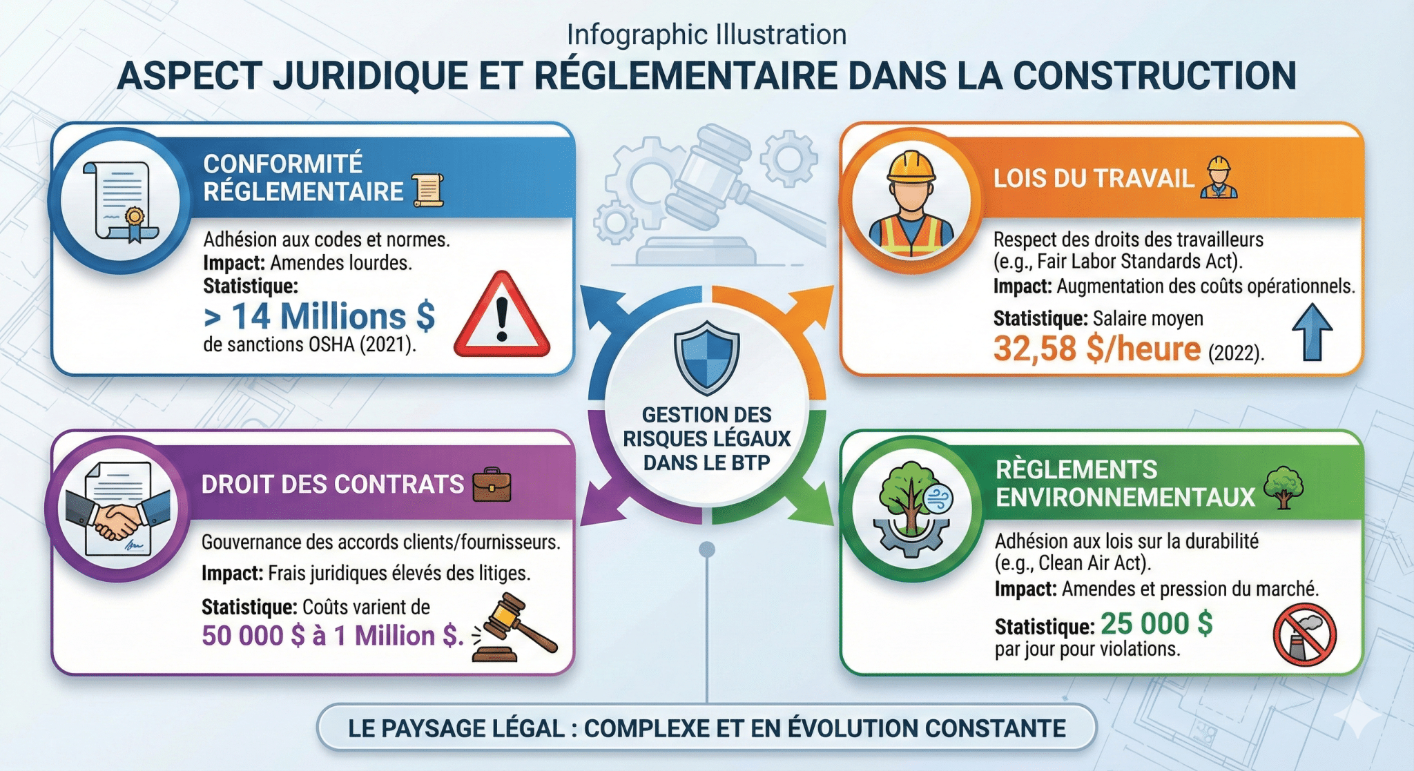 Aspect juridique et réglementaire dans la construction