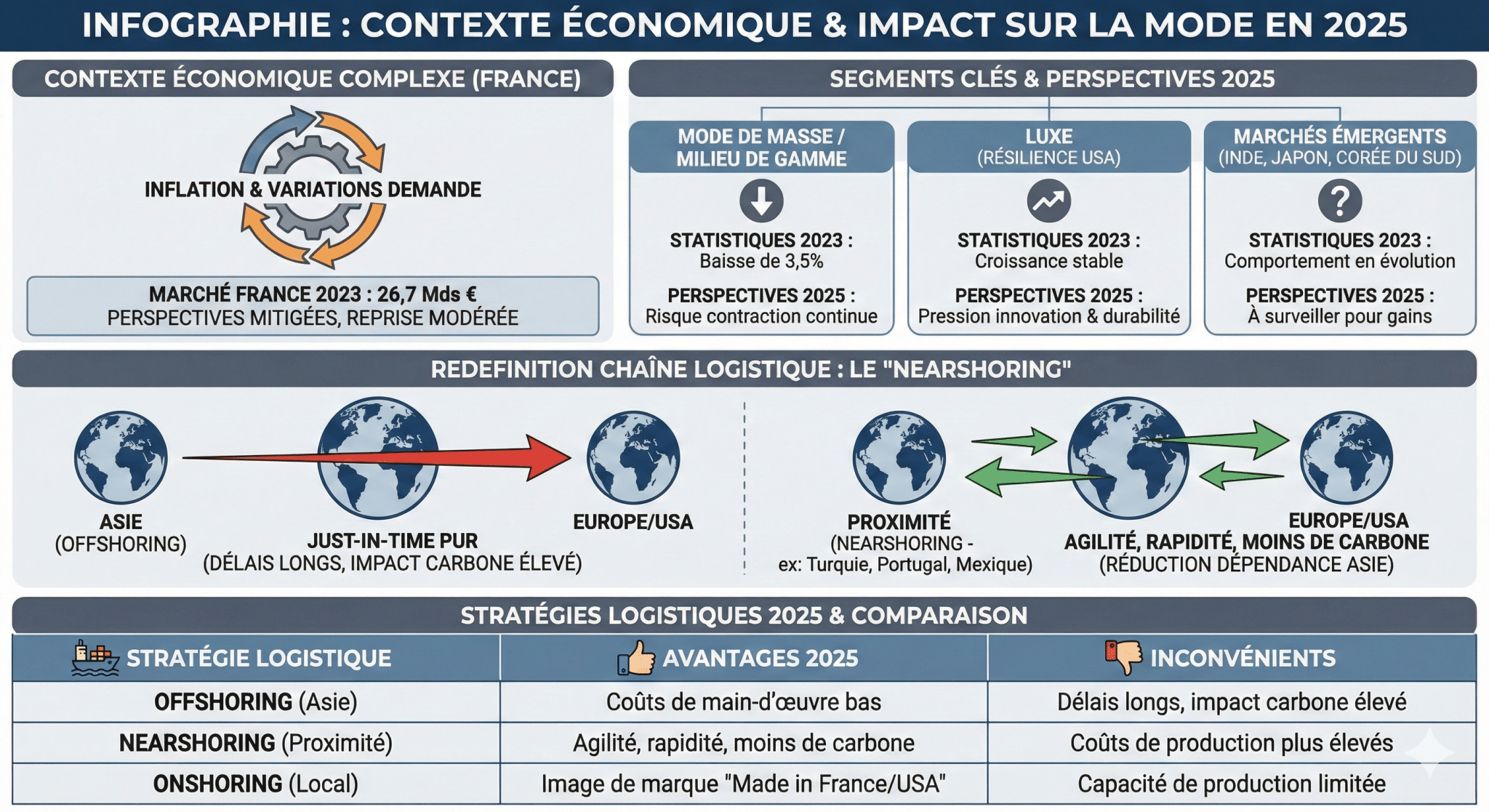 Contexte économique et impact sur le secteur de la mode