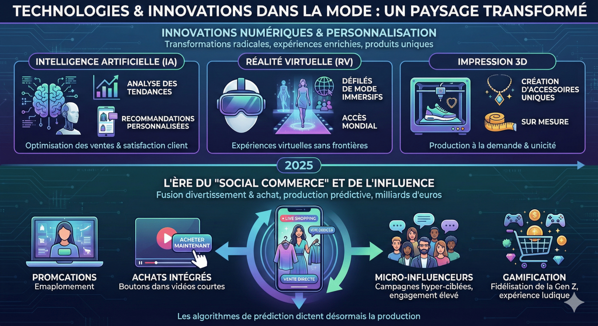 Technologies et innovations dans la mode