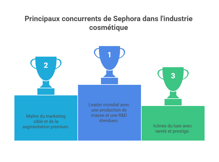 Main competitors of Sephora in the cosmetics industry