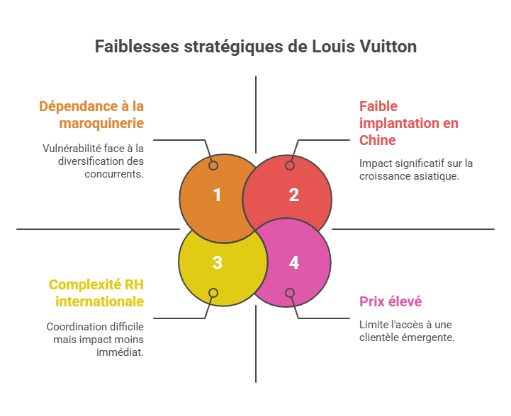 Strategic weaknesses of Louis Vuitton