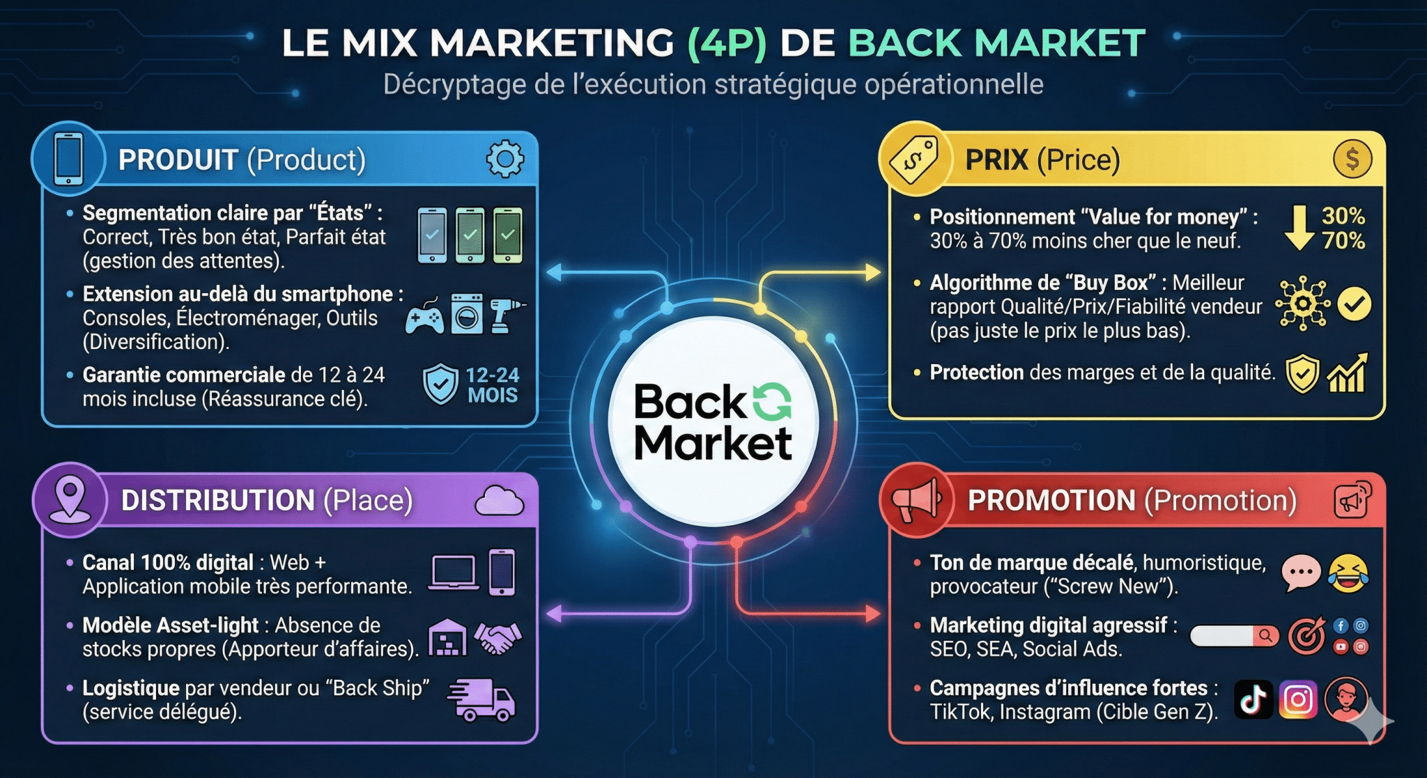 Le Mix Marketing (4P) de Back Market