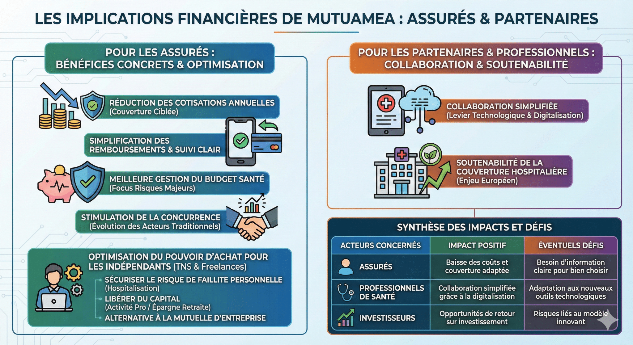 Les implications financières pour les assurés et partenaires