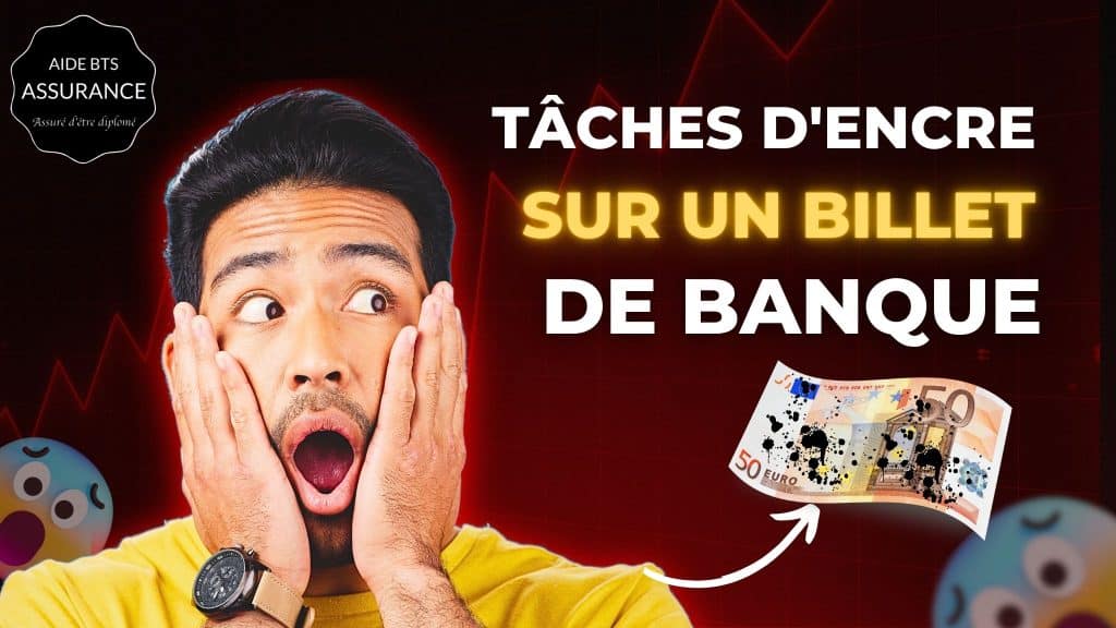 Tâches d'encre sur un billet de banque : peut-on quand même l'utiliser pour payer ?