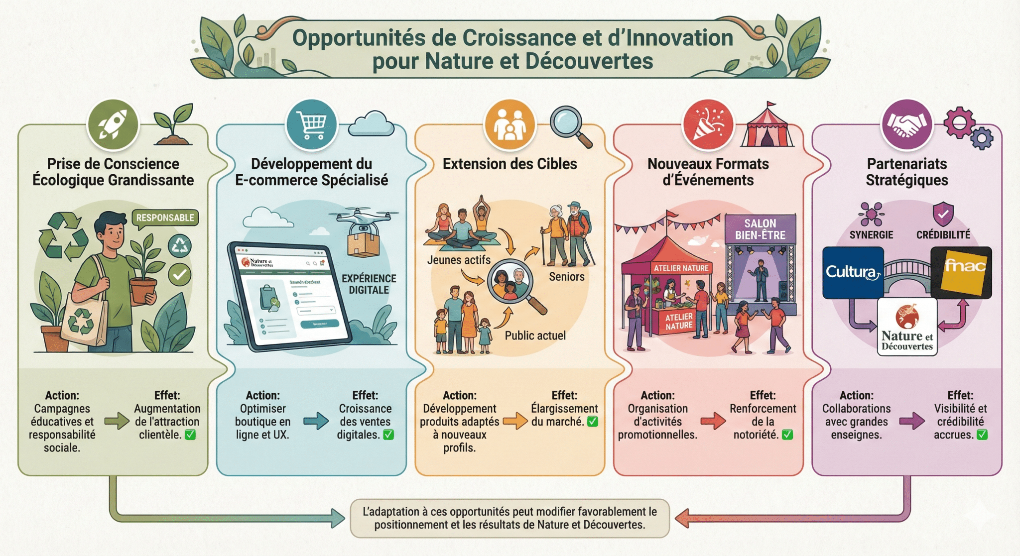 Opportunités de croissance et d’innovation pour Nature et Découvertes
