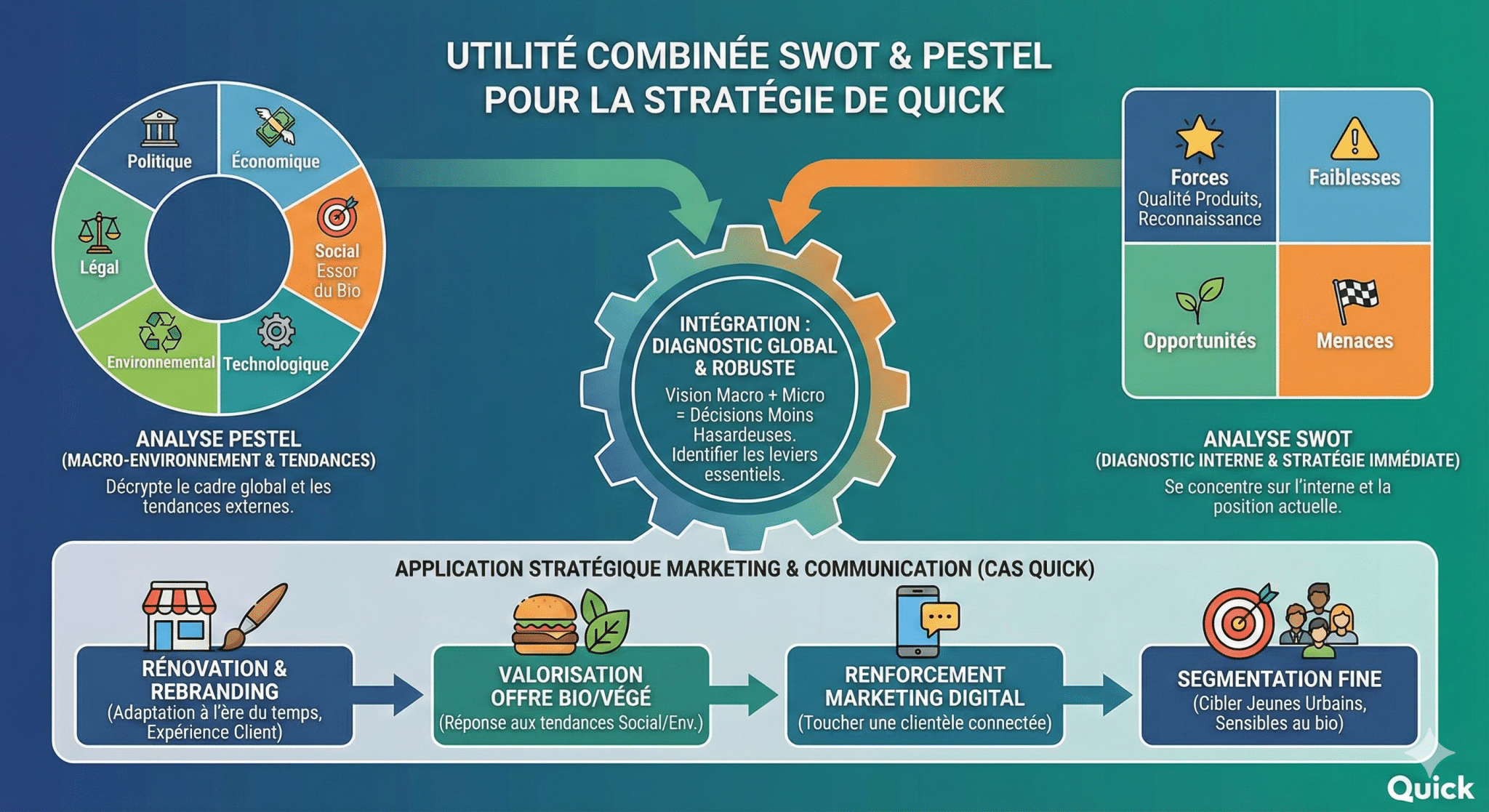 Utilité combinée de l’analyse SWOT et PESTEL dans la prise de décisions stratégiques