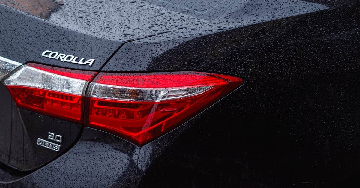 découvrez les meilleures options d'assurance pour votre toyota corolla. protégez votre véhicule tout en bénéficiant de tarifs compétitifs et de couvertures adaptées à vos besoins. comparez les offres et trouvez l'assurance idéale pour votre corolla.