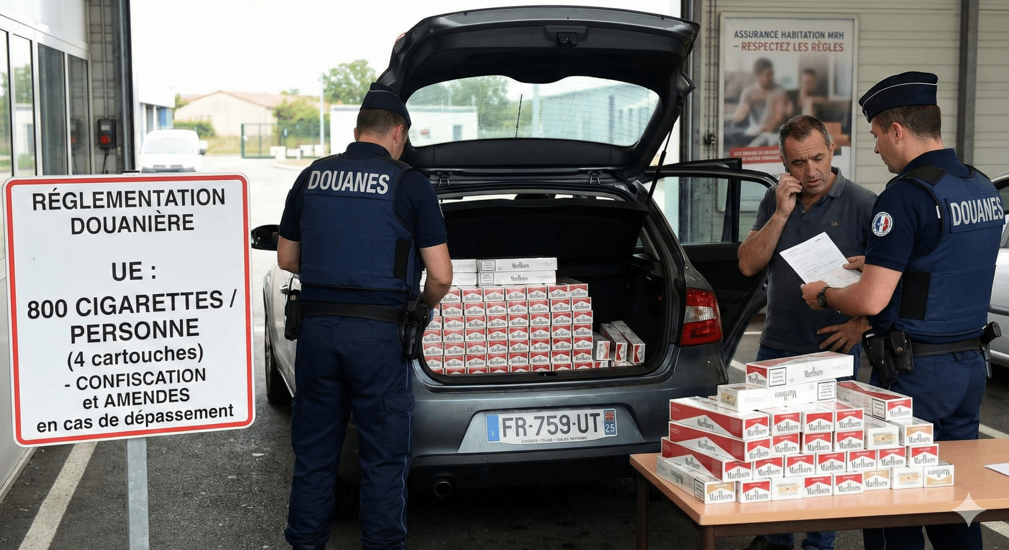 Réglementation douanière combien de cigarettes peut-on légalement ramener