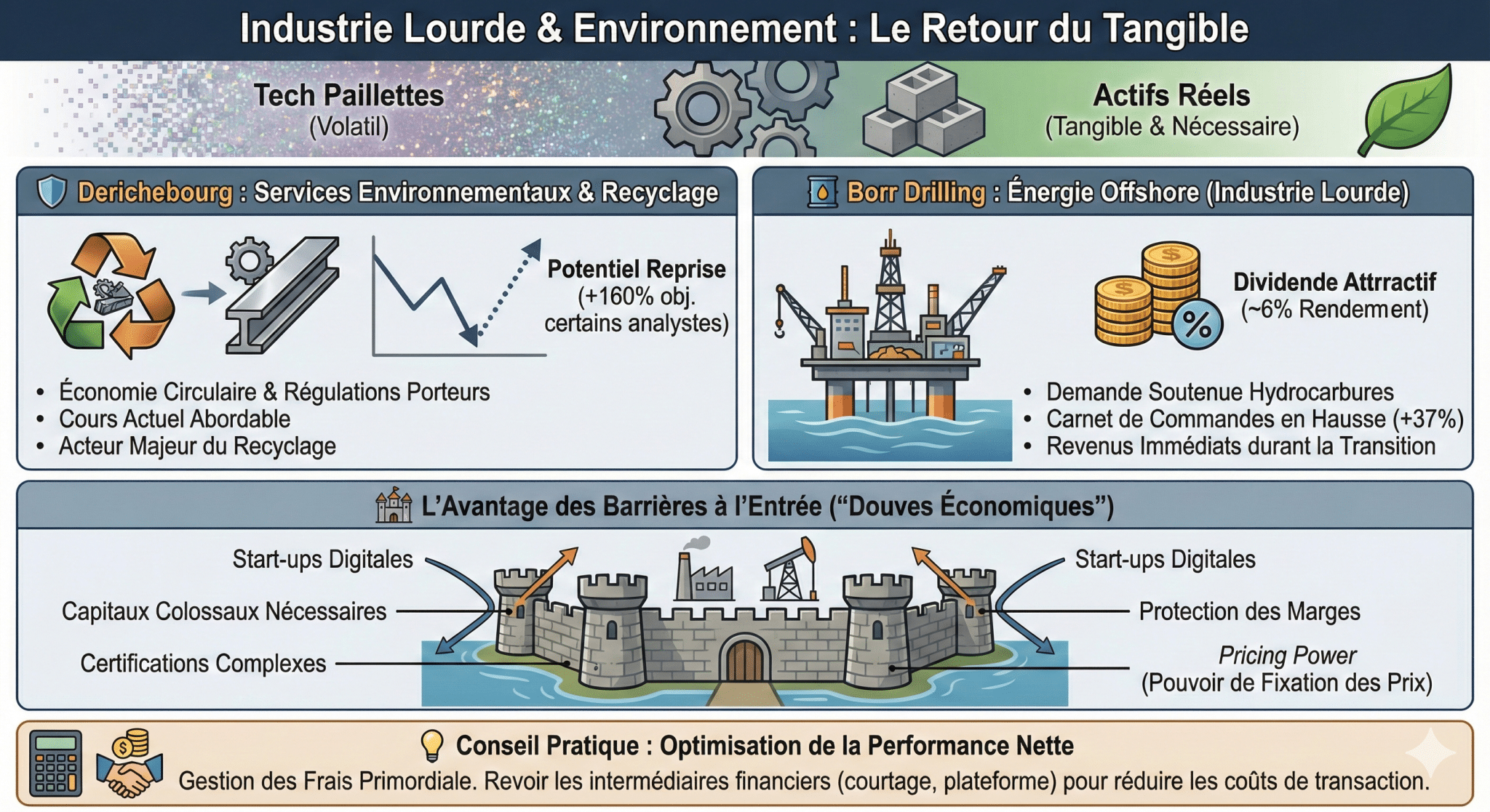 Industrie lourde et services environnementaux le retour du tangible