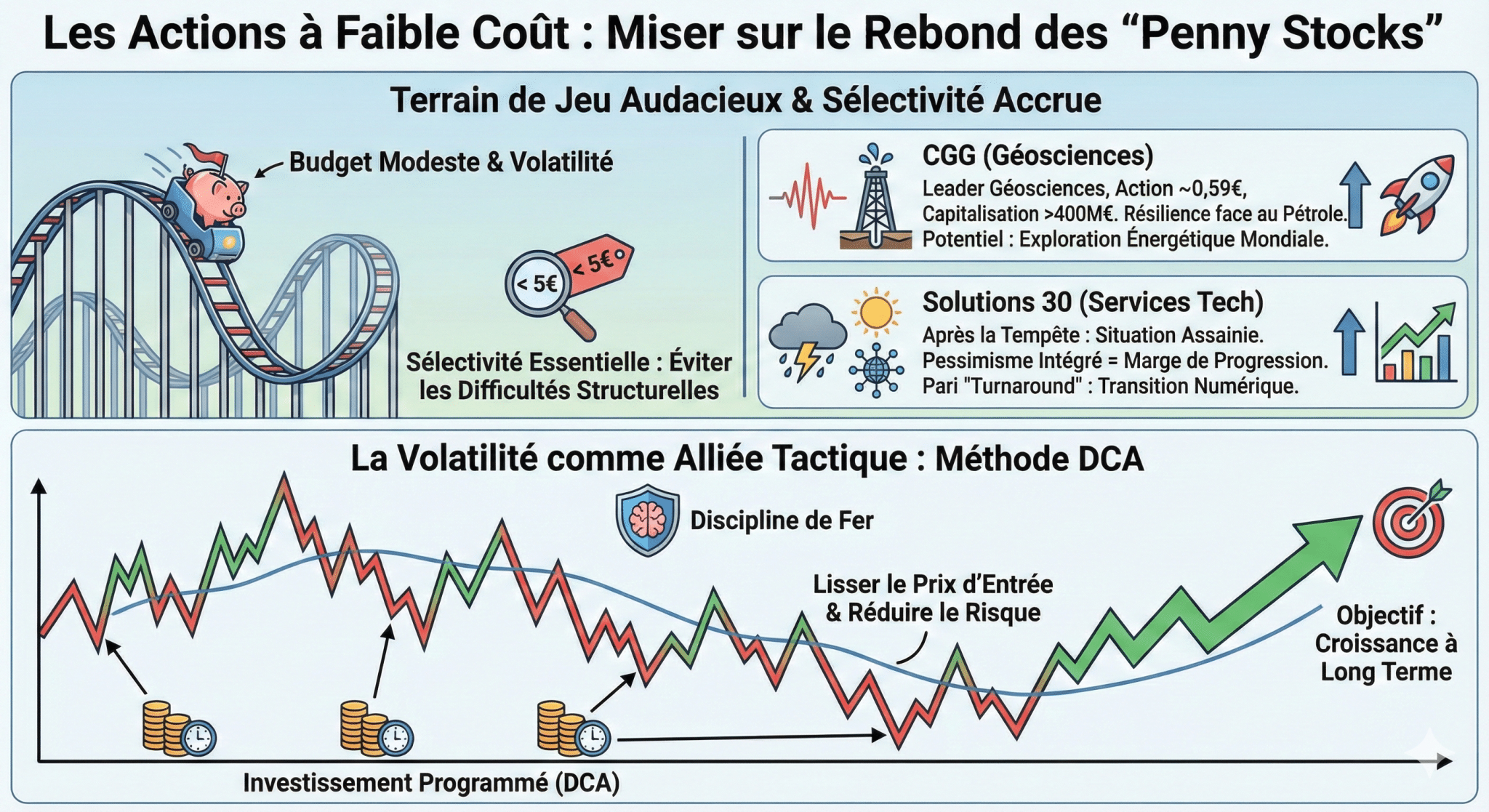 Les actions à faible coût miser sur le rebond des Penny Stocks