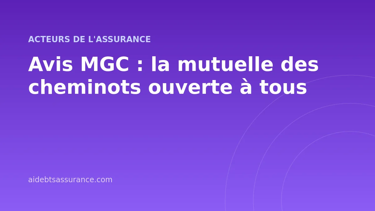Avis MGC : la mutuelle des cheminots ouverte à tous